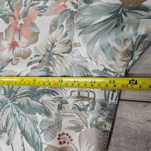 Marti Kat Button Up Short Sleeve Shirt Mens XL Modal Blend Caribbean Cruise Wear - Picture 4 of 12